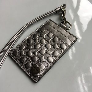 **SOLD** Silver Coach Lanyard